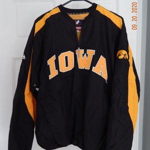 Iowa Hawkeye Pullover Jacket Windbreaker Size M
